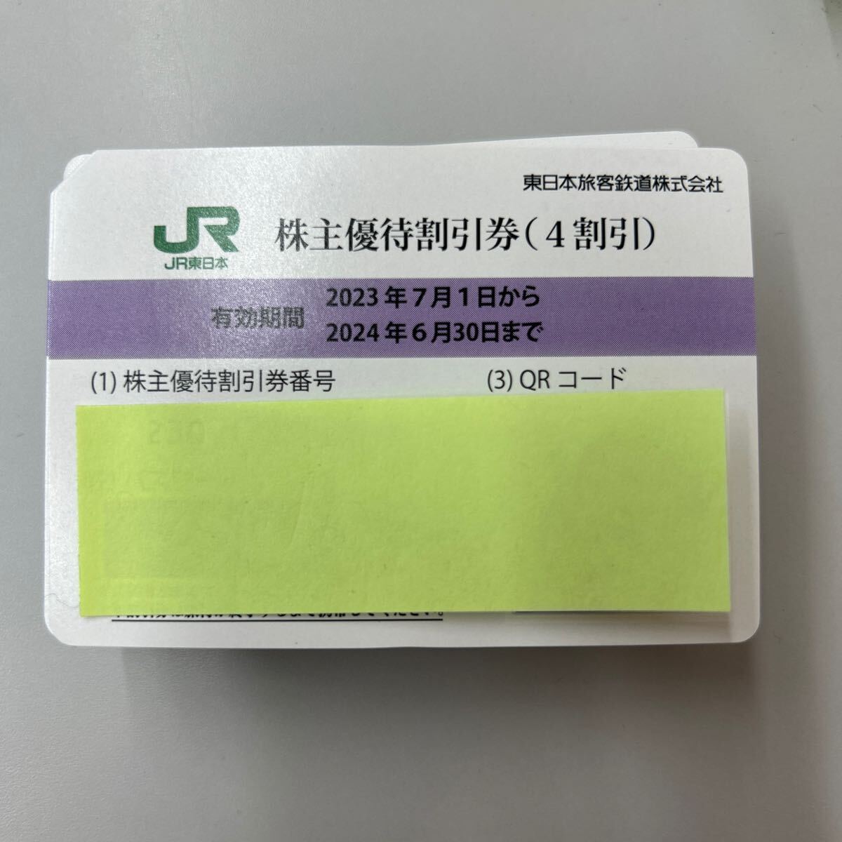 JR 東日本 株主優待割引券 2枚セット_画像1