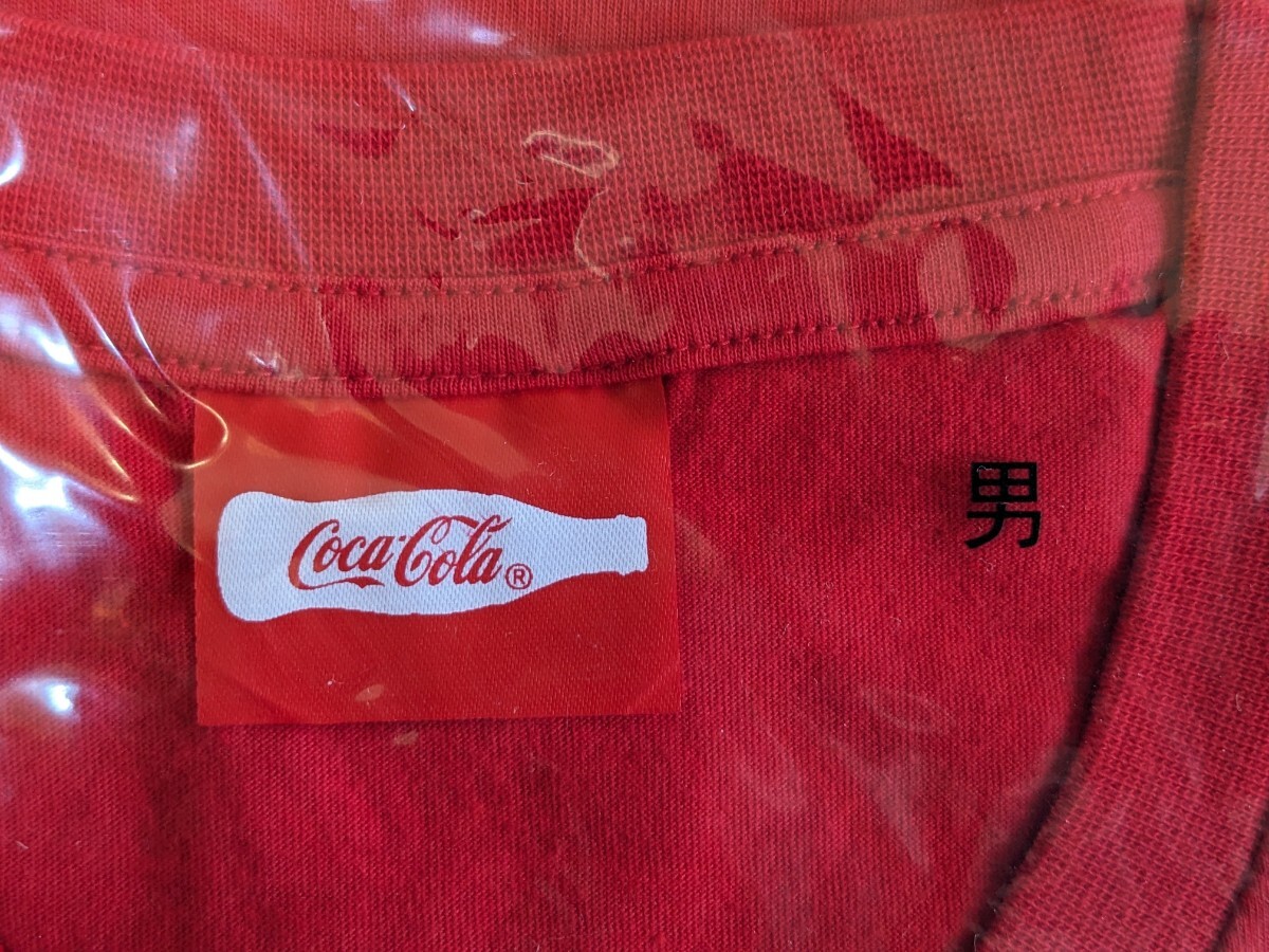 送料無料 新品 未使用 コカコーラ Tシャツ 2枚セット メンズ 男 Coca-Cola コカ・コーラ 景品 応募 サイズ不明の画像3