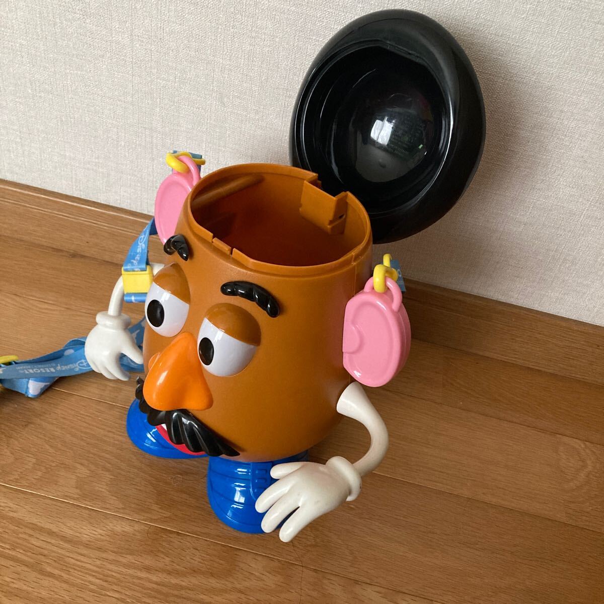 TDR☆ トイ・ストーリー Mr.ポテトヘッド ☆ ポップコーンバケット バケツ フィギュア ストラップ付 中古の画像4