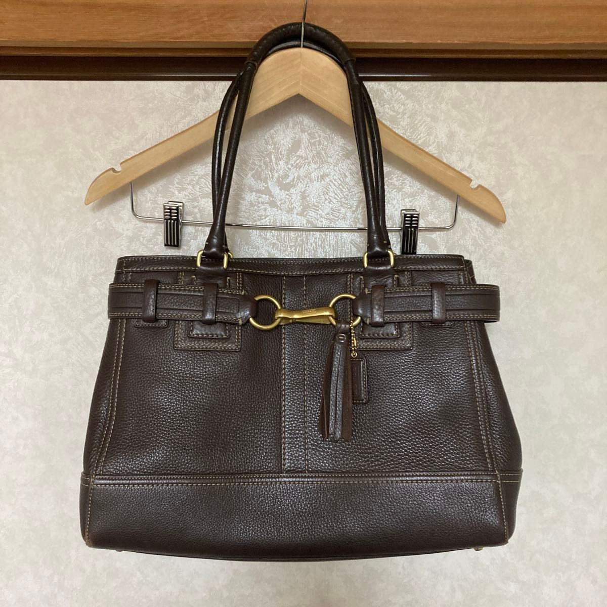 【COACH】コーチ ショルダーバッグ ラージキャリーオール 型番10213 レザー