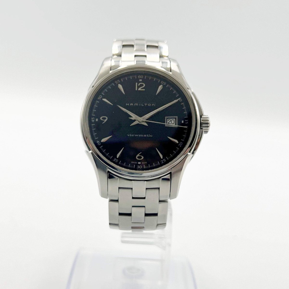 HAMILTON H325150 ジャズマスター ビューマティック＜腕時計＞ハミルトン メンズ 自動巻き ブラック文字盤 ブランドの画像1