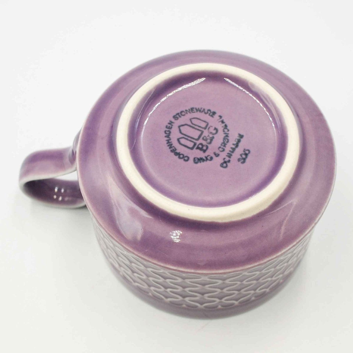 Bing＆Grondahl Cordial カップ＆ソーサー＜食器＞ビング・オー・グレンダール イエンス・クイストゴー 北欧ヴィンテージ 紫 陶磁器の画像3