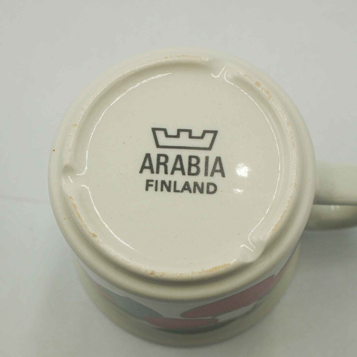 ARABIA カップ＆ソーサー 1セット＜食器＞アラビア チェリー柄 アンティーク 北欧食器 テーブルウエア 陶磁器の画像5