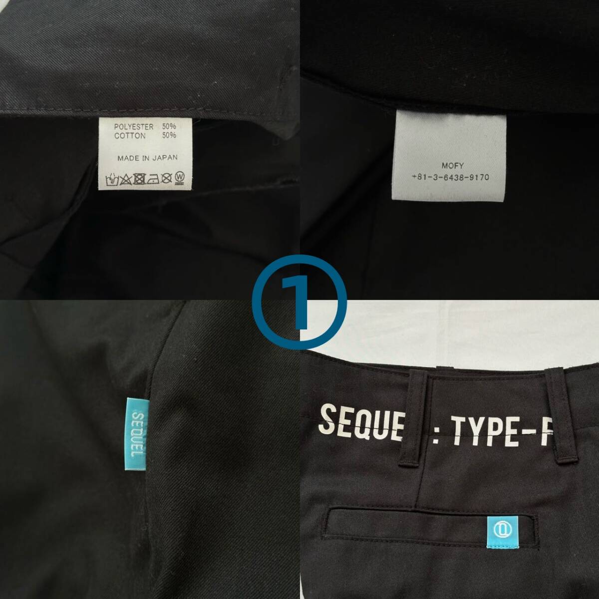 [ стоимость доставки 0]2 пункт set SEQUEL CHINO PANTS TYPE F SIZE L BLACK NAVYsi-k L брюки-чинос чёрный черный темно-синий 