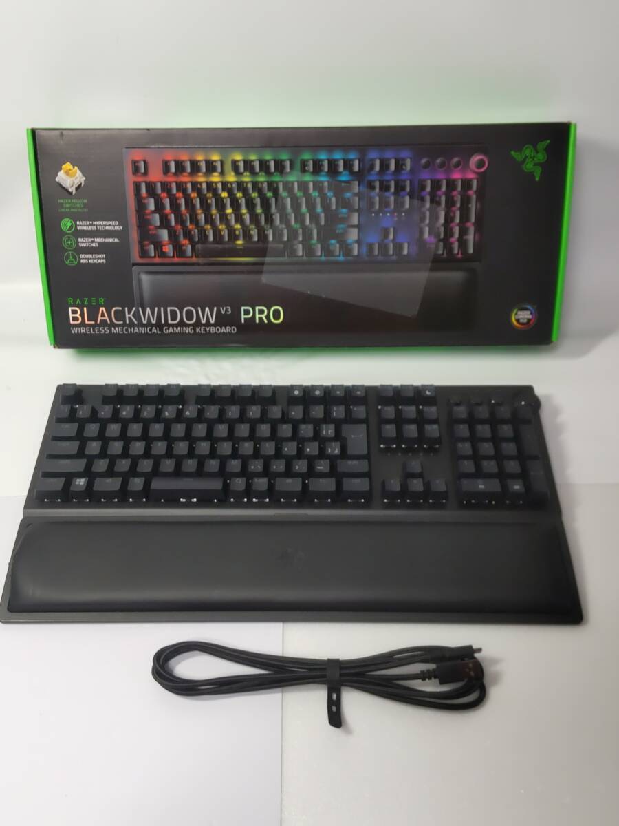 RAZER BLACKWIDOW V3 PRO RZ03-0353 ゲーミング キーボード PC 周辺 機器 中古の画像1