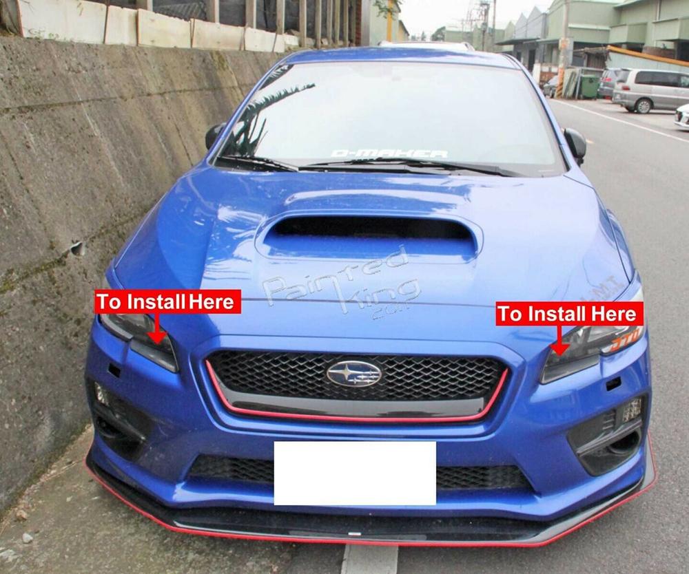 スバル WRX STI セダン フロント ヘッドライト トリム カバー2015-2016前期 素地未塗装品 ABS_画像2