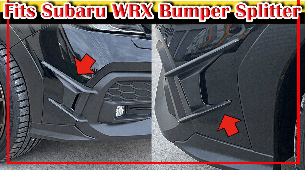 2022+ スバル WRX STI S4 VB系 フロント バンパー サイド エアロ カナード 素地 未塗装 Ⅱの画像5