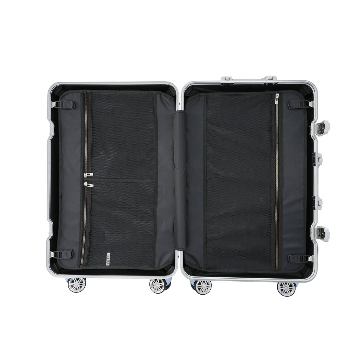 スーツケース Lサイズ アルミ ストッパー付き USBポート カップホルダー キャリーケース キャリーバッグ アルミフレーム 7日~14日 E565_画像7