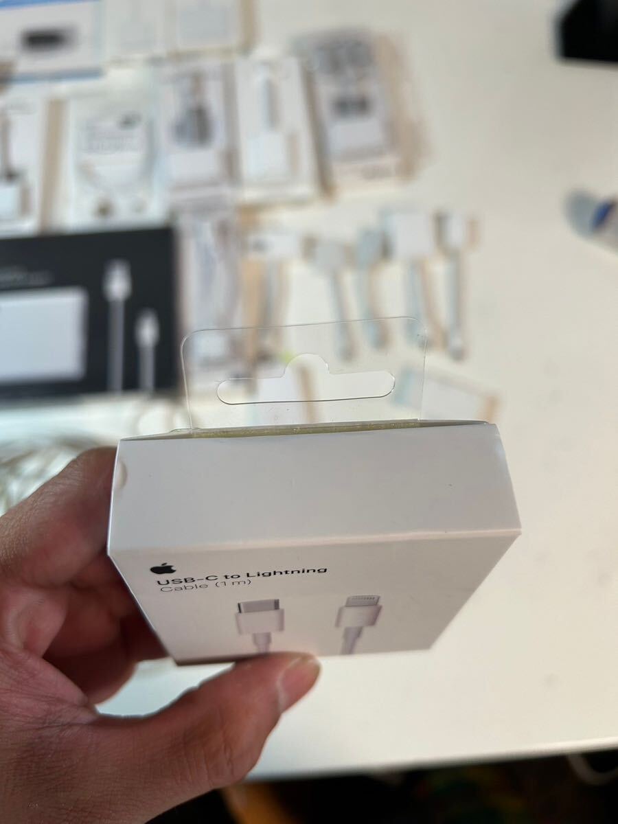 【#tn】 【Appleコードまとめ】【未開封商品有り】Apple ライトニングケーブル Mini Display Port Dual-Link DVI Adapter USB-C 他多数の画像5