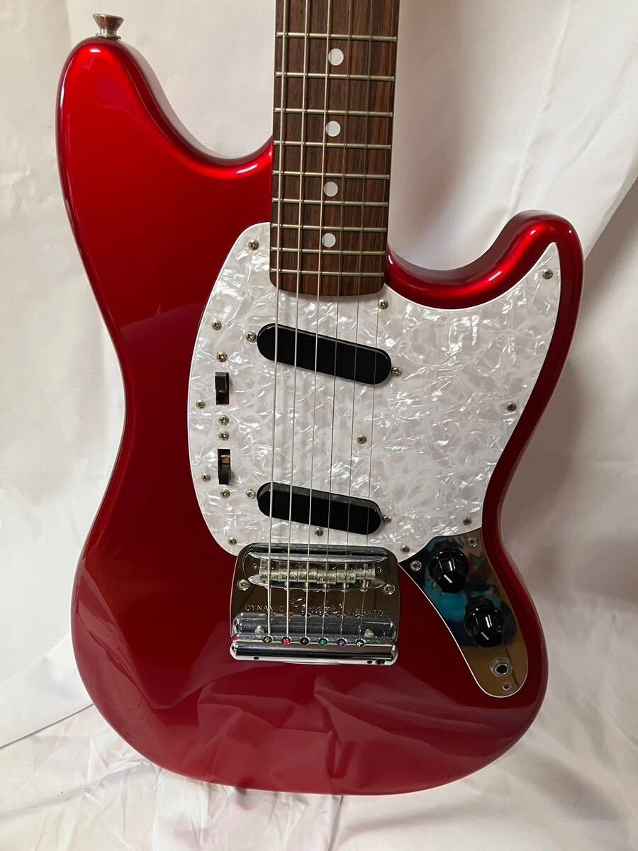 【#sk】【美品】【ソフトケース付き】フェンダー MUSTANG エレキギター 弦楽器 赤 REDの画像4