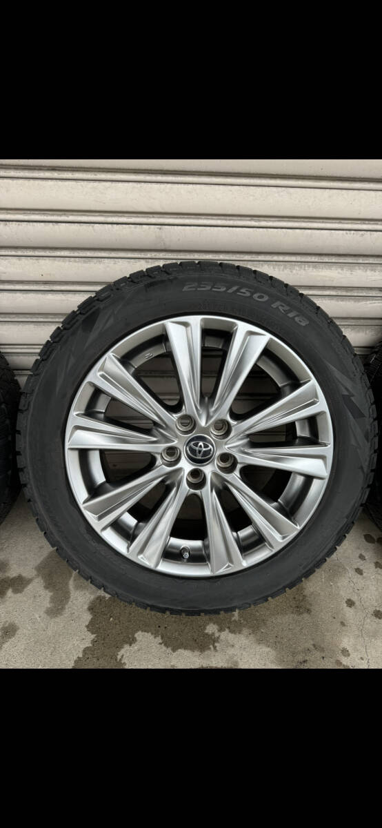 トヨタ TOYOTA アルファード ヴェルファイア 30 純正 18インチ ホイール タイヤ ピレリ PIRELLI ICE ASIMMETRICO スタッドレス 235/50/18の画像4