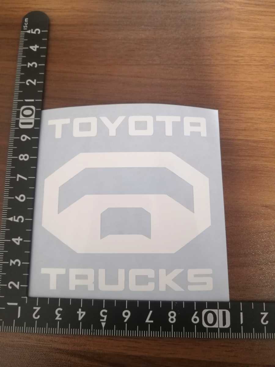 TOYOTA TRUCKS カッティング ステッカー 艶黒 トラック ランクル ハイラックス タコマ タンドラオーバーランド OVERLAND オフロードの画像2