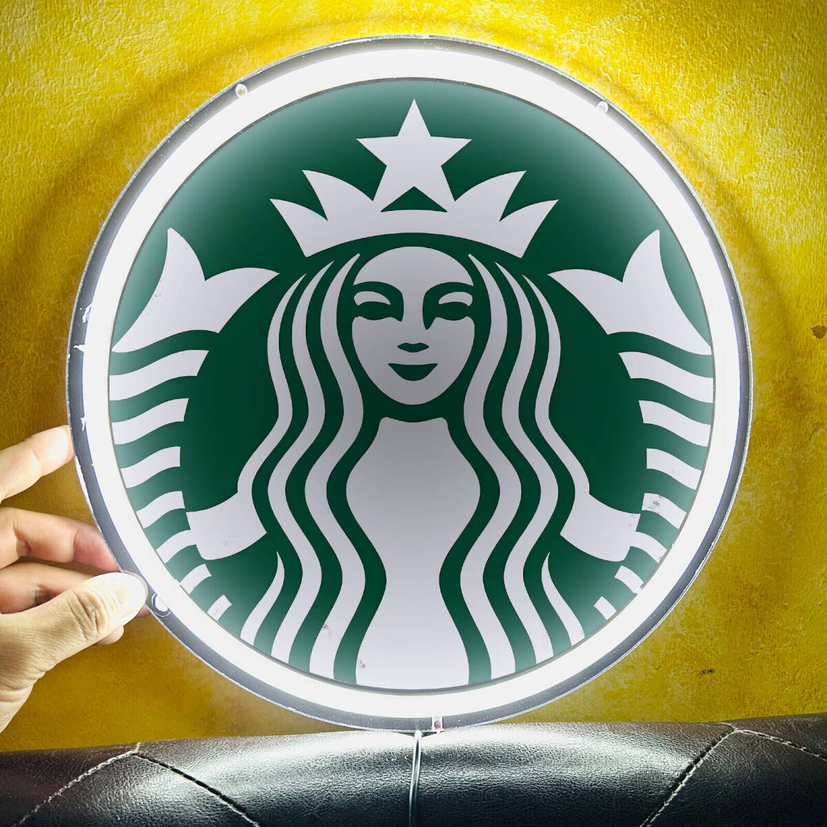 ☆新品・迅速発送☆ スターバックス コーヒー STARBUCKS COFFEE 新ロゴ 看板 ネオン サイン 壁掛け スタバ ライト 照明の画像4