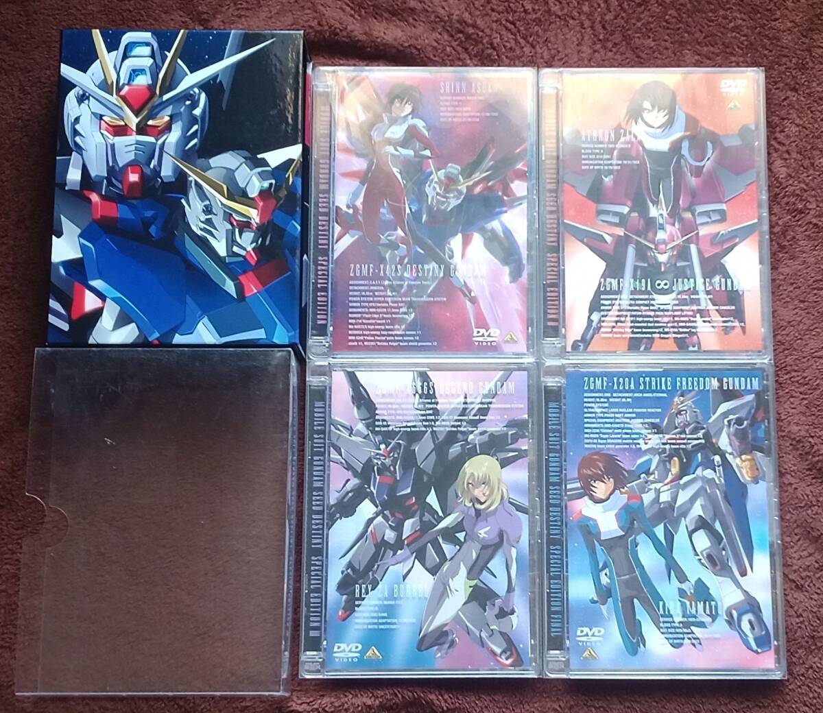 DVD◆機動戦士ガンダムSEED DESTINY スペシャルエディション 初回版BOX付全4巻セット◆砕かれた世界/それぞれの剣/運命の業火/自由の代償