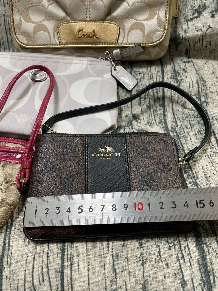 COACH ハンドバッグ アクセサリーポーチ/４点/良品