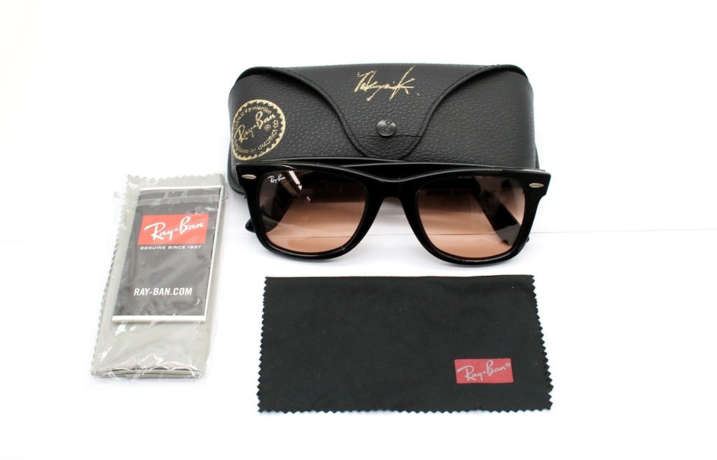 レイバン サングラス WAYFARER RB2140-F 901/4B 52□22 150 1N ウェイファーラー サングラス Ray-Ban z24-1030 中古品 z_b_画像1