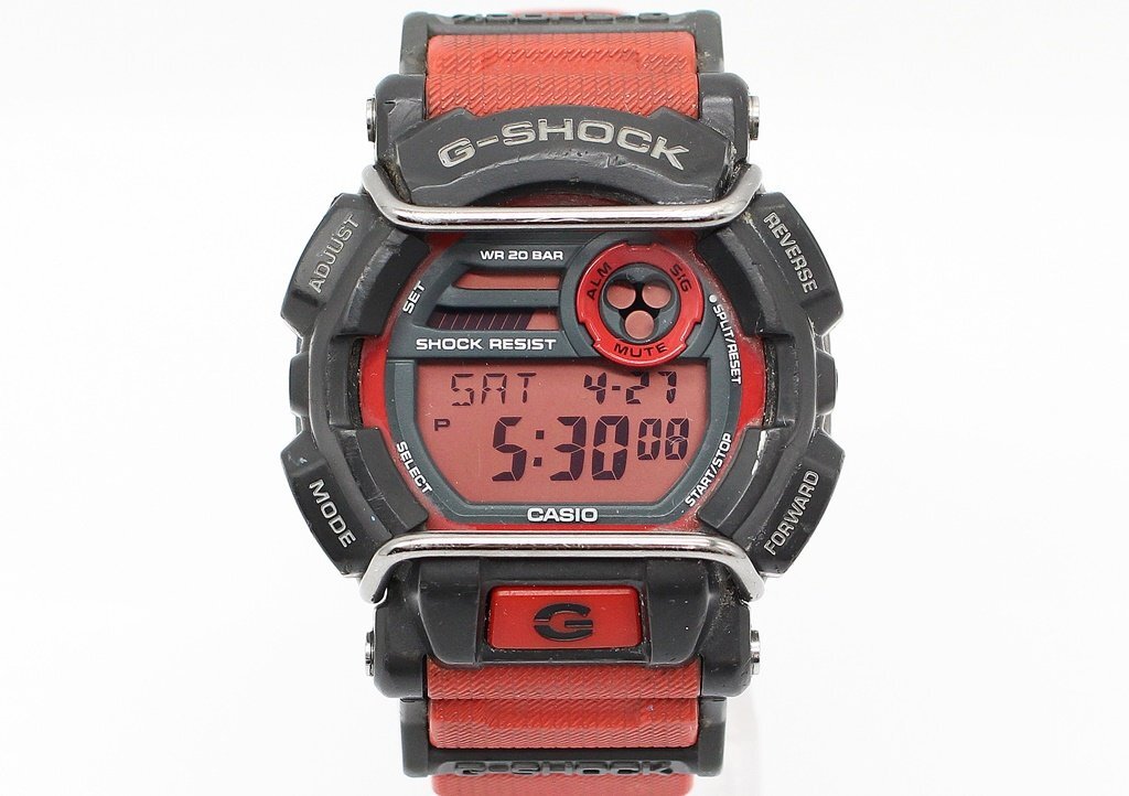 カシオ Gショック GD 400 腕時計 デジタル レッド 赤 メンズ G-SHOCK CASIO z24-1277 中古品 z_wの画像1