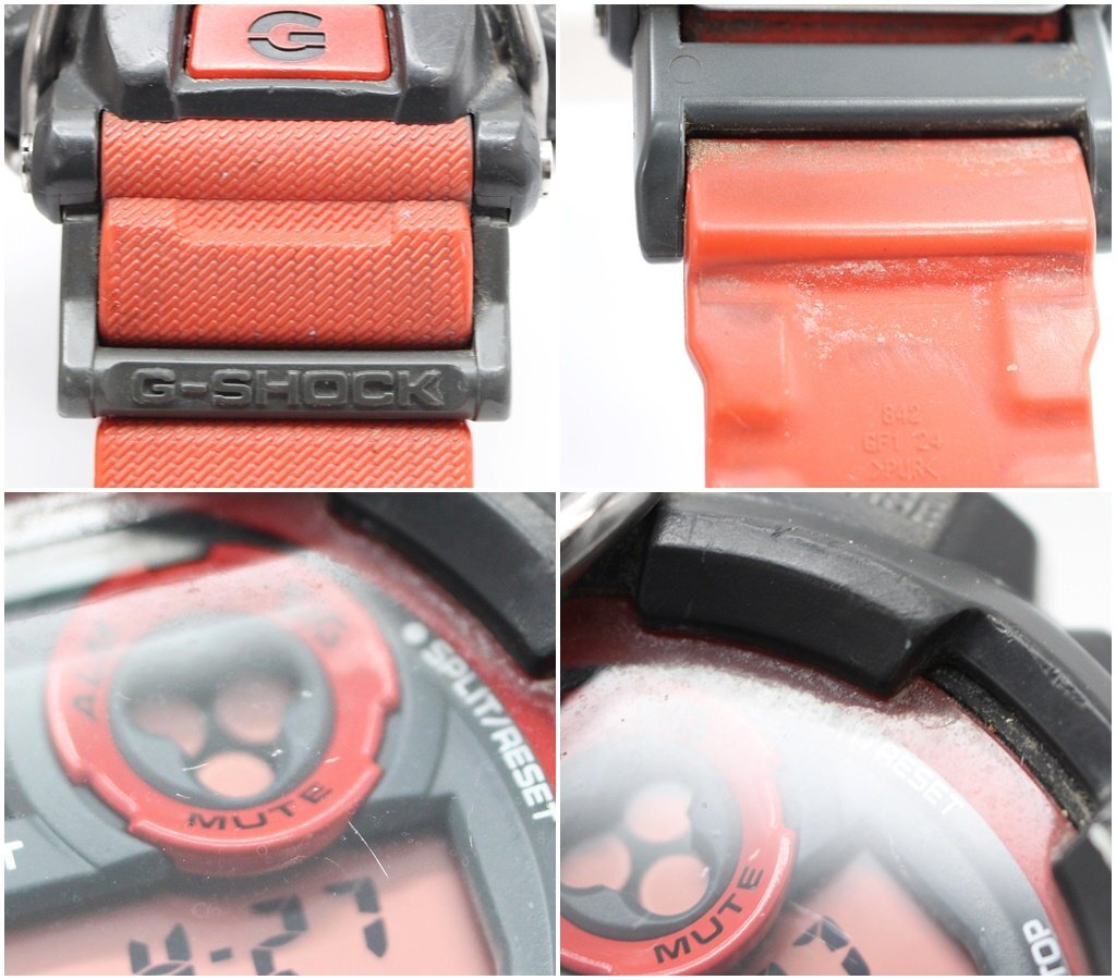 カシオ Gショック GD 400 腕時計 デジタル レッド 赤 メンズ G-SHOCK CASIO z24-1277 中古品 z_wの画像8