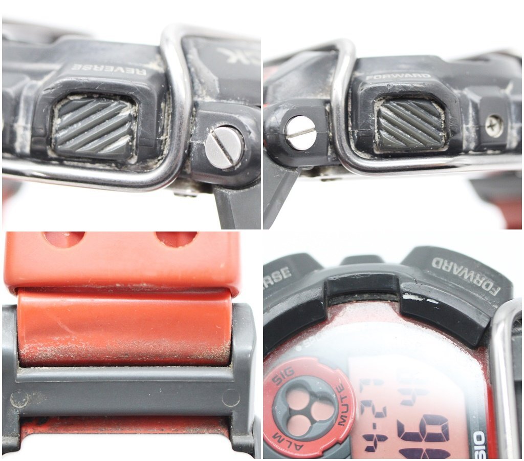 カシオ Gショック GD 400 腕時計 デジタル レッド 赤 メンズ G-SHOCK CASIO z24-1277 中古品 z_wの画像9