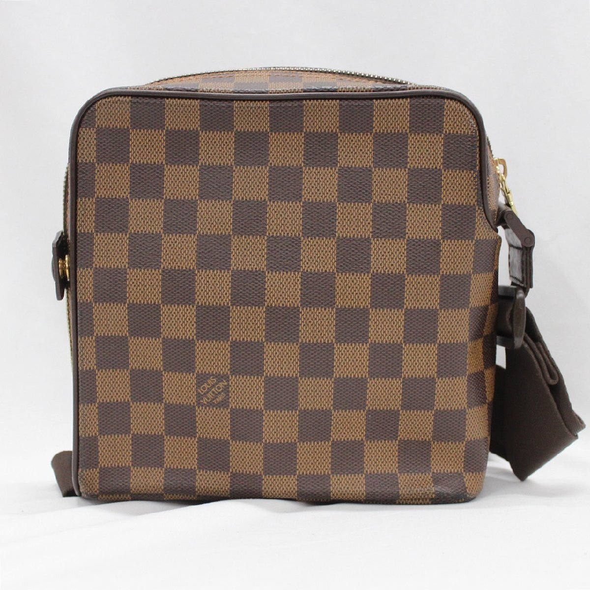 LOUIS VUITTON ルイヴィトン ショルダーバッグ オラフPM N41442 MI3098 ダミエ エベヌ ブラウン系 中古品 m_b(j) m24-36069_画像3