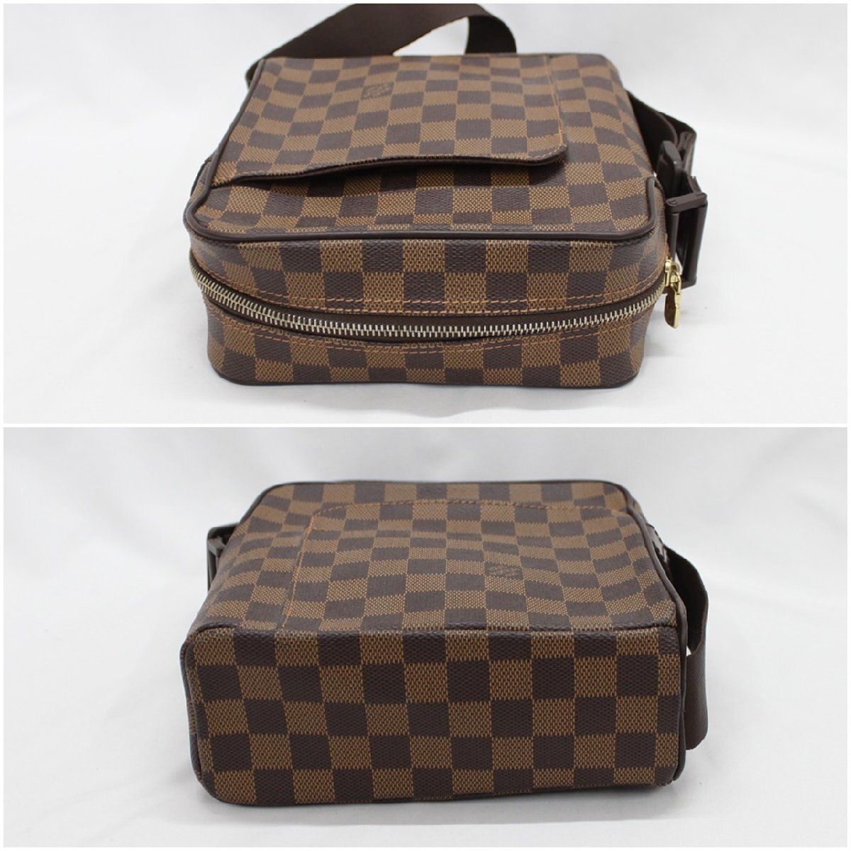 LOUIS VUITTON ルイヴィトン ショルダーバッグ オラフPM N41442 MI3098 ダミエ エベヌ ブラウン系 中古品 m_b(j) m24-36069_画像5