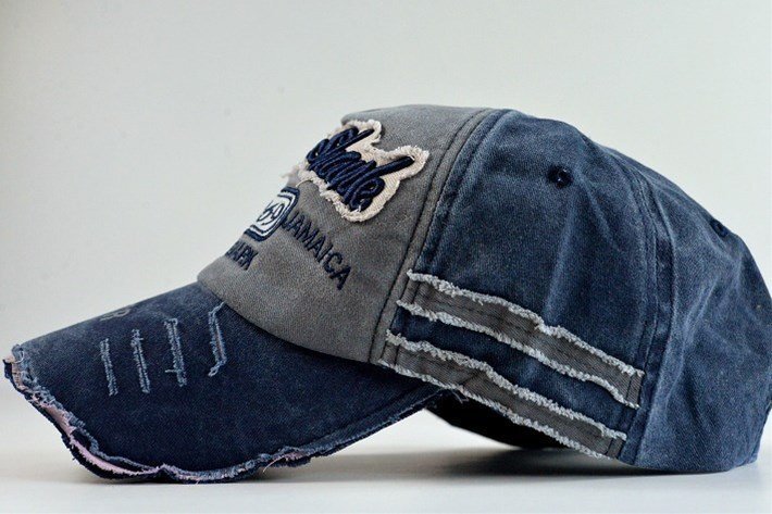 ROCK SHARK ダメージ加工 Vintage キャップ 帽子 メンズ レディース 9009978 7994850 J-7 ネイビー 新品 1円 スタートの画像3