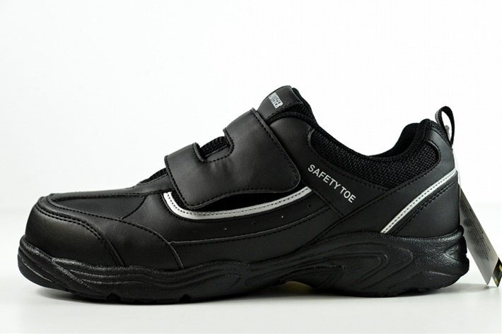 安全靴 メンズ ワークシューズ スニーカー 靴 セーフティーシューズ 幅広 EEE PR501 ブラック 25.0cm 新品 1円 スタートの画像2