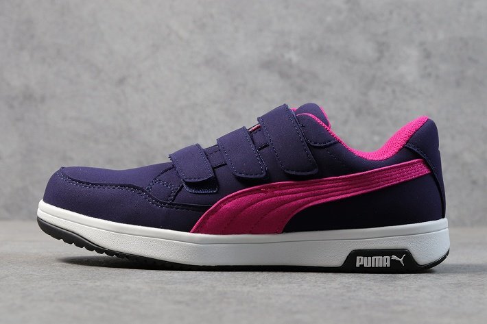 PUMA Puma safety shoes men's air twist sneakers safety shoes shoes brand velcro 64.206.0 navy low 25.0cm / new goods 