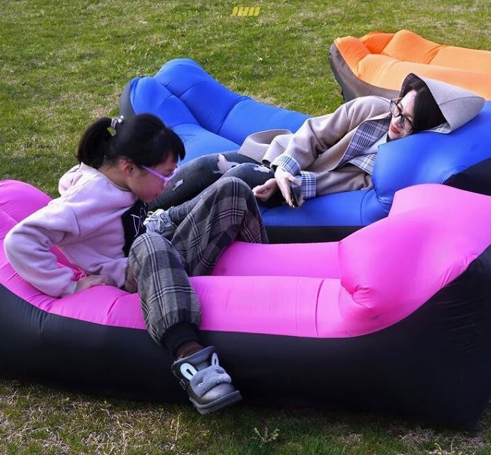  anywhere sofa air bed air sofa air cushion bunk outdoor camp 7987792 purple new goods 1 jpy start 