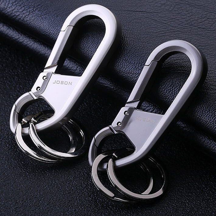  key holder key case men's car smart key key chain key ring key kalabina hook Father's day 7987955 silver new goods 1 jpy start 