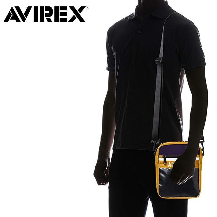 AVIREX ショルダーバッグ サコッシュ メンズ 7987211 アヴィレックス ブランド 正規品 アビレックス AX2004 キイロ 新品 1円 スタートの画像3