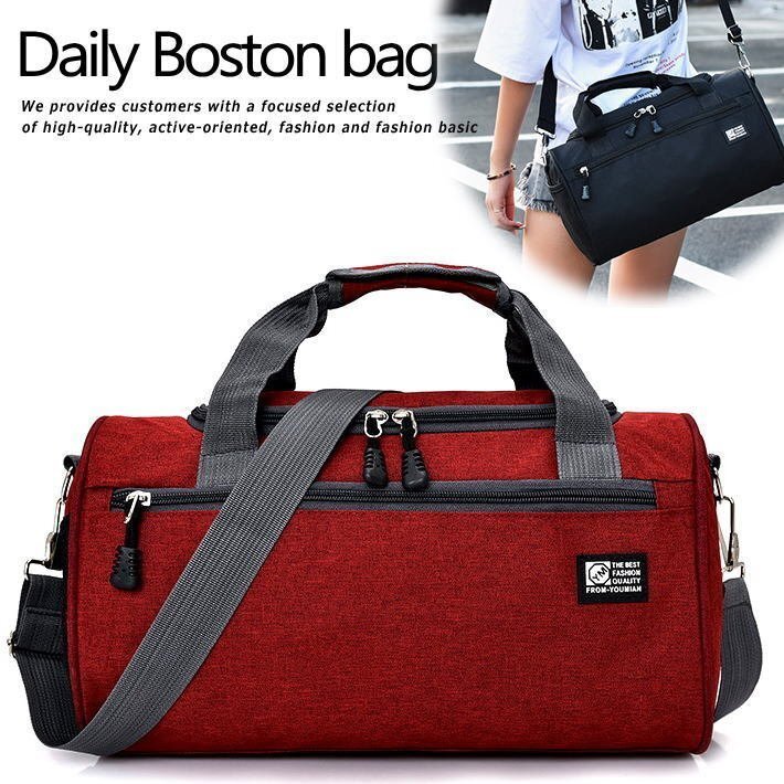 2WAY Mini Boston bag men's lady's shoulder bag travel outdoor camp 7988047 red 