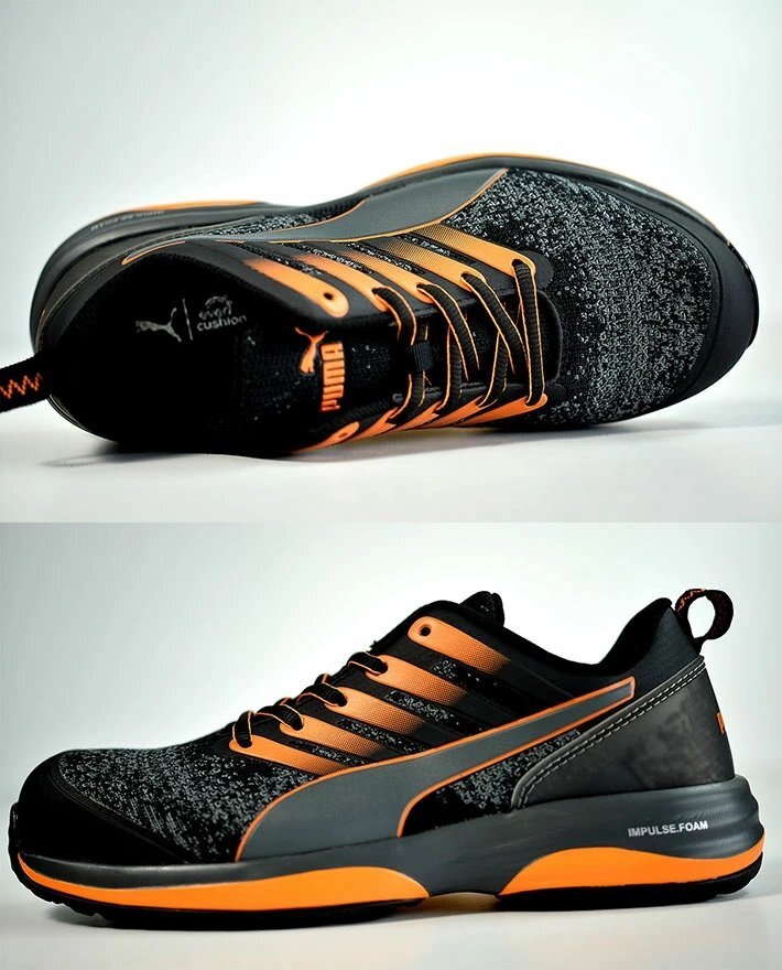 PUMA プーマ 安全靴 ロー プロテクティブ スニーカー セーフティーシューズ 靴 シューズ 64.210.0 25.0cm オレンジ / 新品 1円 スタート