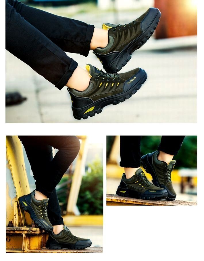 [ на улице оптимальный ] треккинг обувь для скалолазания спортивные туфли мужской обувь . скользить кемпинг 7988325 оливковый [43] 26.5cm новый товар 
