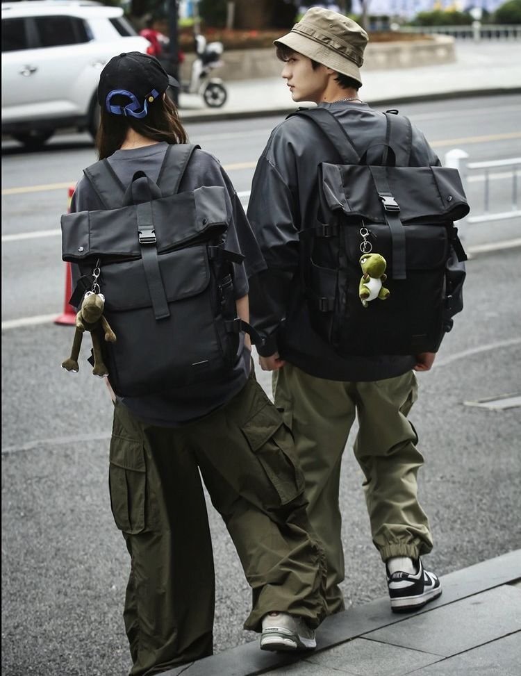  rucksack backpack daypack bag men's lady's high capacity water-repellent 7987330 black (...) new goods 1 jpy start 