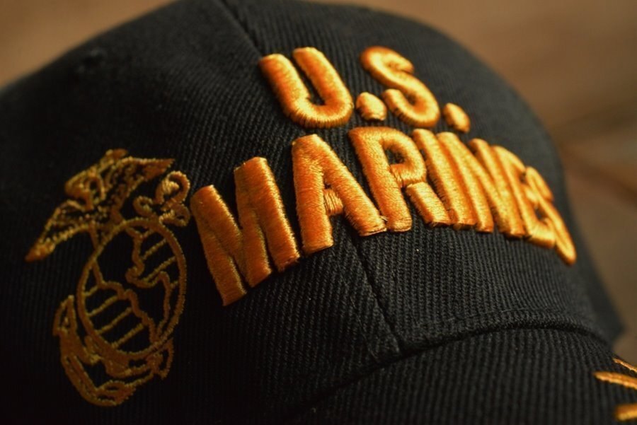 U.S.MARINES キャップ 帽子 メンズ 刺繍 7998816 9009978 I-4 BLACK ブラック 新品 1円 スタートの画像2