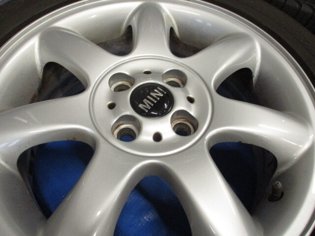 ●BMW MINI mini ミニ R56 R55 R53 R52 R50 純正 16インチ アルミ ホイール 100PCD 4H ヨコハマ 195/55R16 4本セット●の画像1