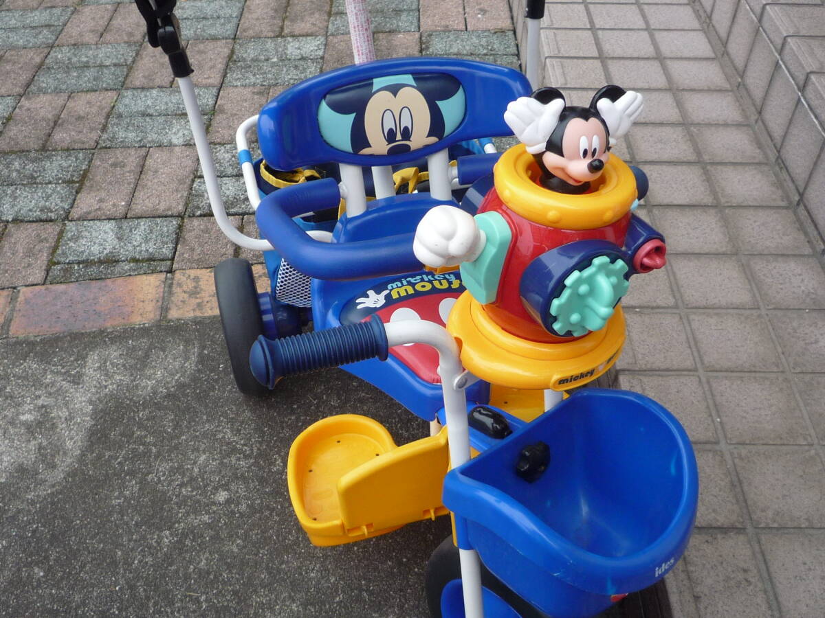 * I tes made Mickey Mouse tricycle mama steering wheel for, protection bar, sun shade, inner bag attaching Tochigi .. basis pick up only *