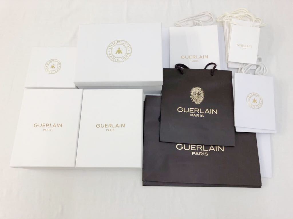 GUERLAIN ゲラン空箱 BOX ショッパー ショップ袋 紙袋 21点まとめて_画像1