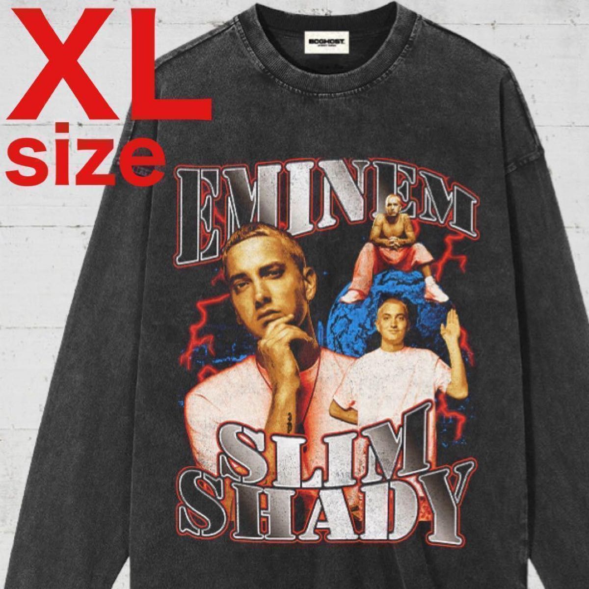 エミネム　EMINEM　SLIM SHADY　ロングスリーブT　ブラック　XL