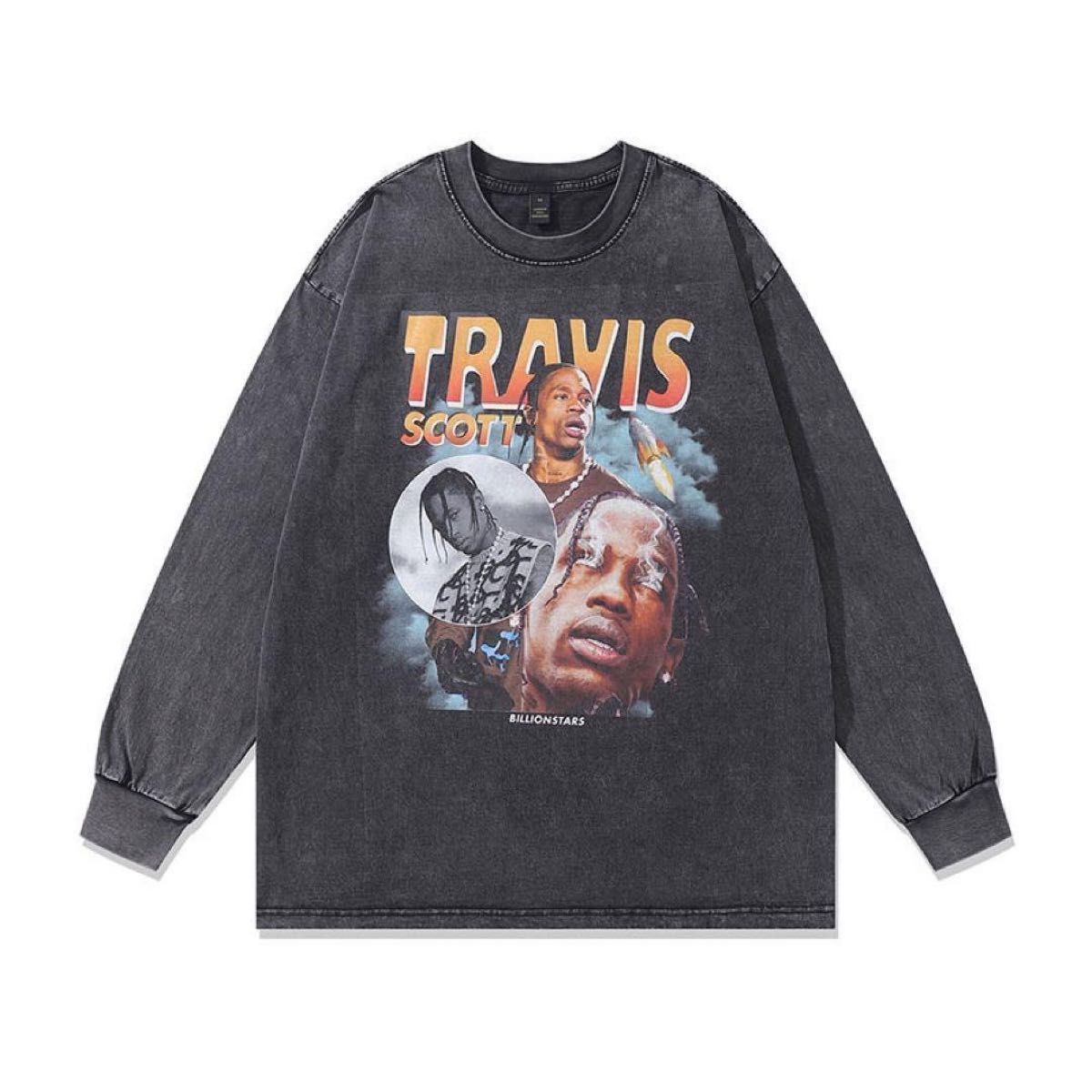 TRAVIS SCOTT　トラヴィス　ロケット　長袖　Tシャツ　ブラック　XXL