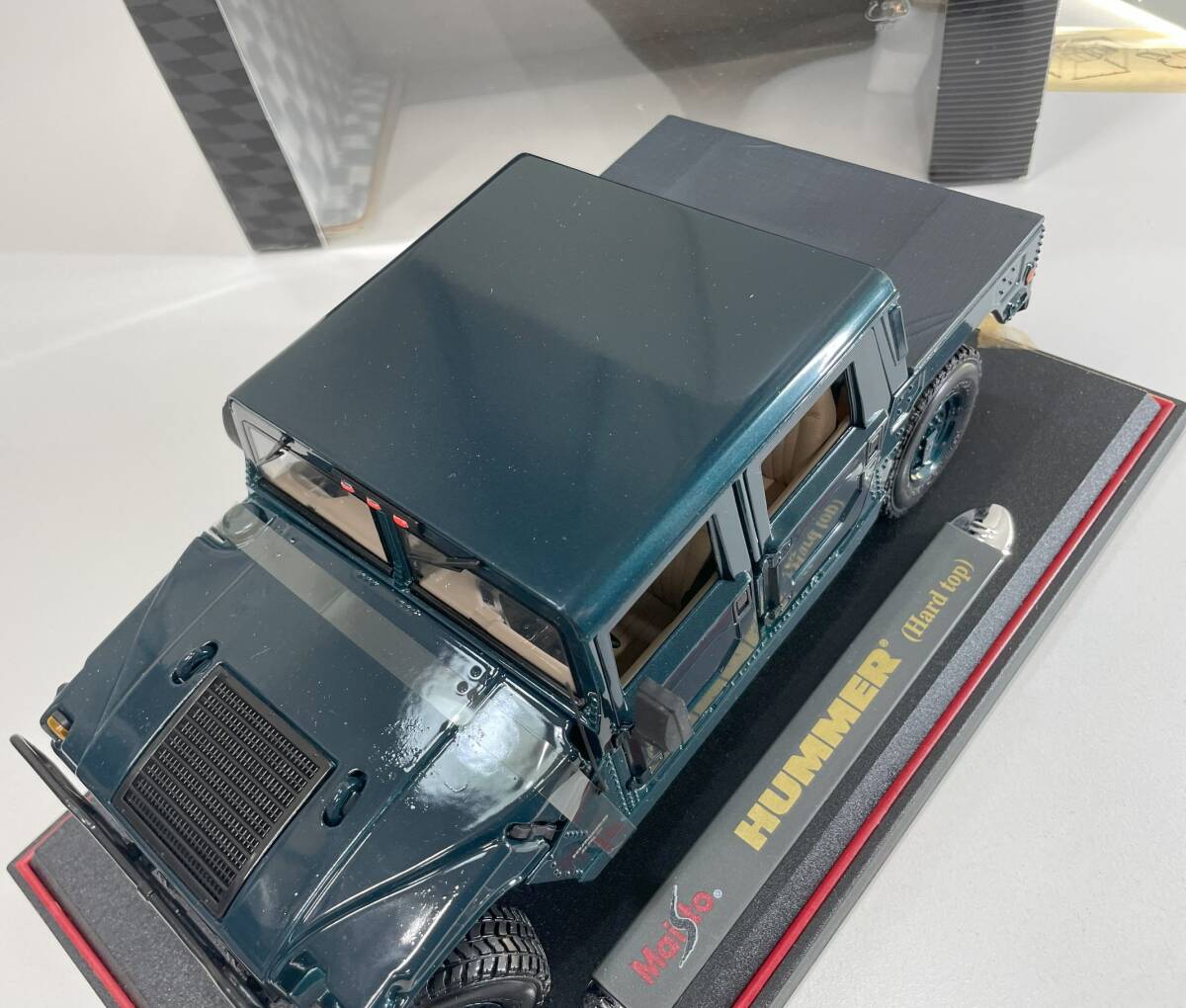 *k-21[ unused ]Maisto Maisto 1/18 HUMMER (Hard top) Hummer hardtop dark green foundation attaching 