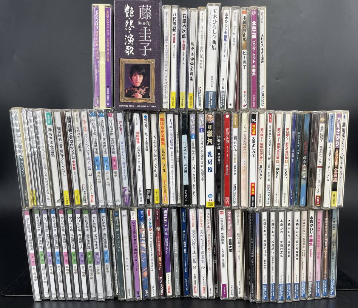 □M211★CD おまとめ③ 演歌 落語 民謡 昭和 美空ひばり/石川さゆり/八代亜紀/藤圭子/五木ひろし/北島三郎/ちあきなおみ/瀬川瑛子/桂歌丸他の画像1