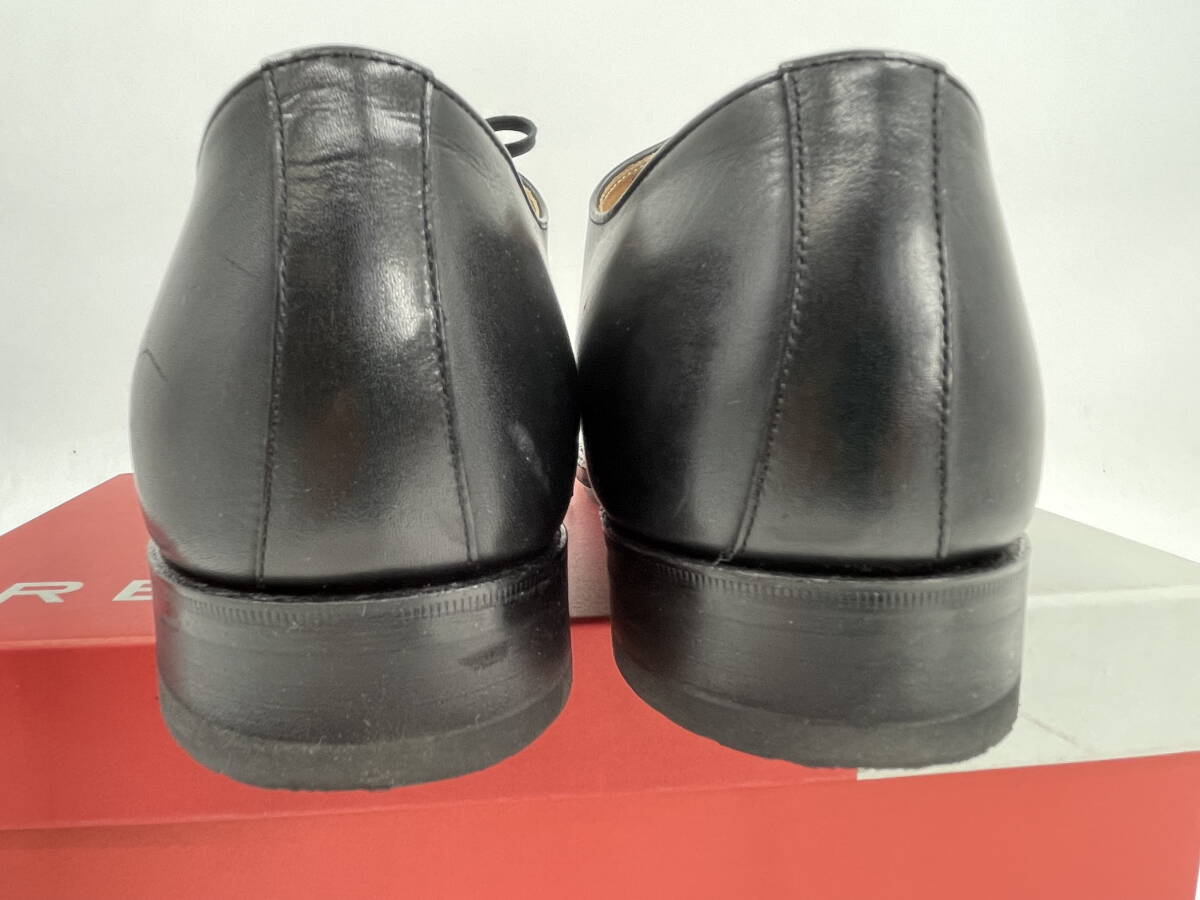 □M125 ★REGAL リーガル ストレートチップ ビジネスシューズ 411R 黒 ブラック 26.5cm 革靴 メンズの画像4