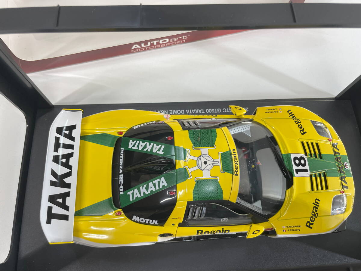 ☆ｋ-22　AUTOart 1/18 2003 JGTC GT500 Takata Dome Honda NSX #18 ◆ Ryo Michigami / Sebastien Phillipe ◆ ホンダ オートアート_画像2