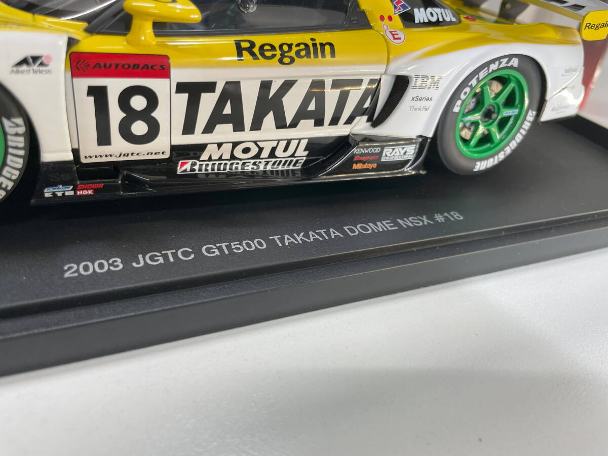 ☆ｋ-22 AUTOart 1/18 2003 JGTC GT500 Takata Dome Honda NSX #18 ◆ Ryo Michigami / Sebastien Phillipe ◆ ホンダ オートアートの画像5