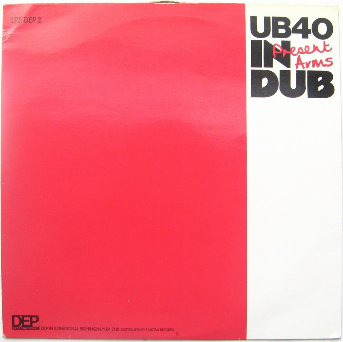 英 レゲー、スカ、ダブ　UB40　LP　Present Arms In Dub　1981年_画像1