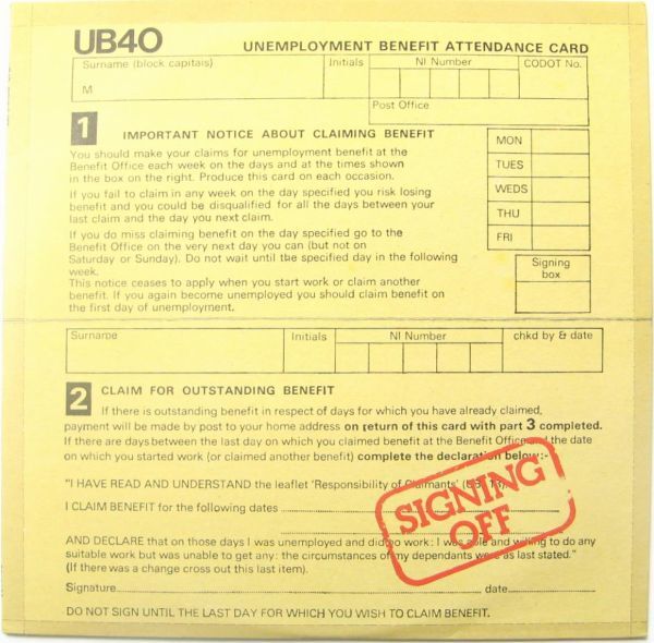 英 ダブ、レゲー UB40 LP Signing Off LP 33RPMと12“ 45RPMの2枚組 1980年の画像1