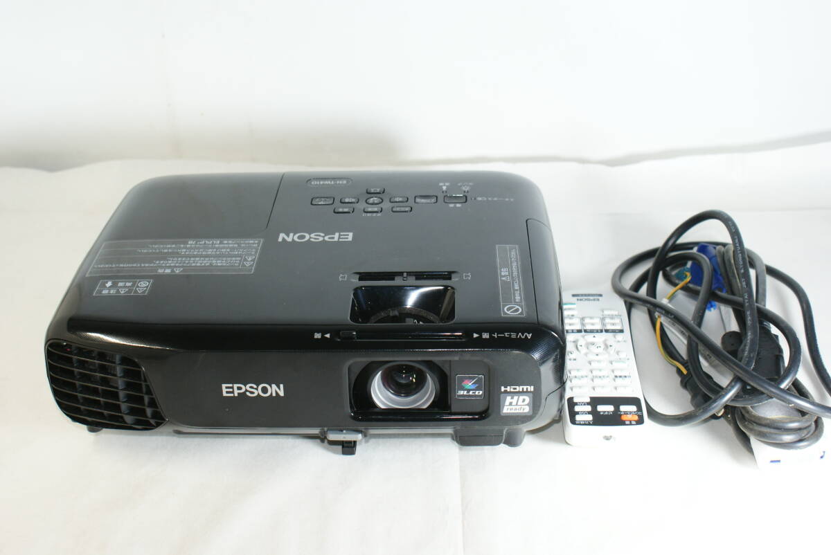 EPSON 高輝度 液晶プロジェクター EH-TW410 ★2800lm HDMI端子　WXGAパネル　ハイビジョン画質★ リモコン付動作良好。