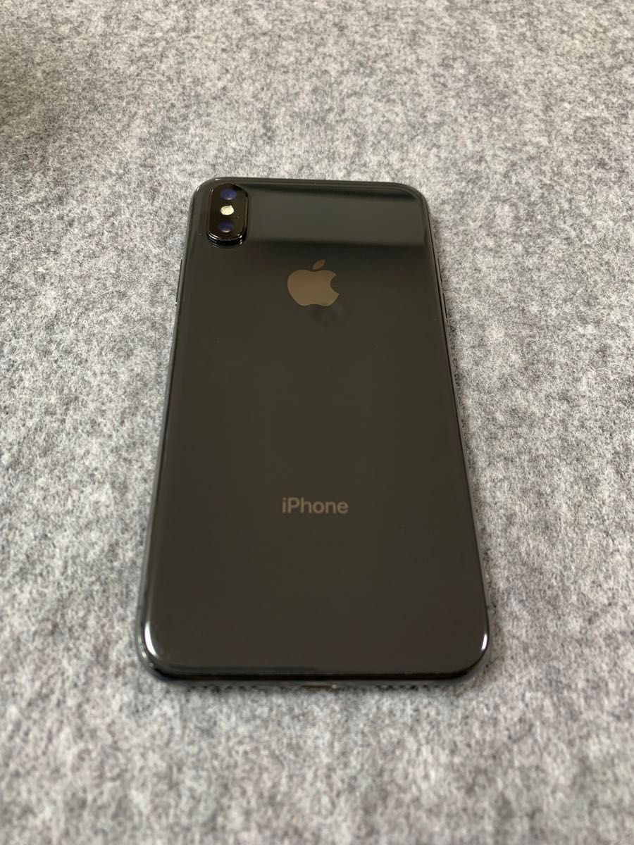 美品 Appleストア版 simフリー iPhone X 256GB スペースグレー色